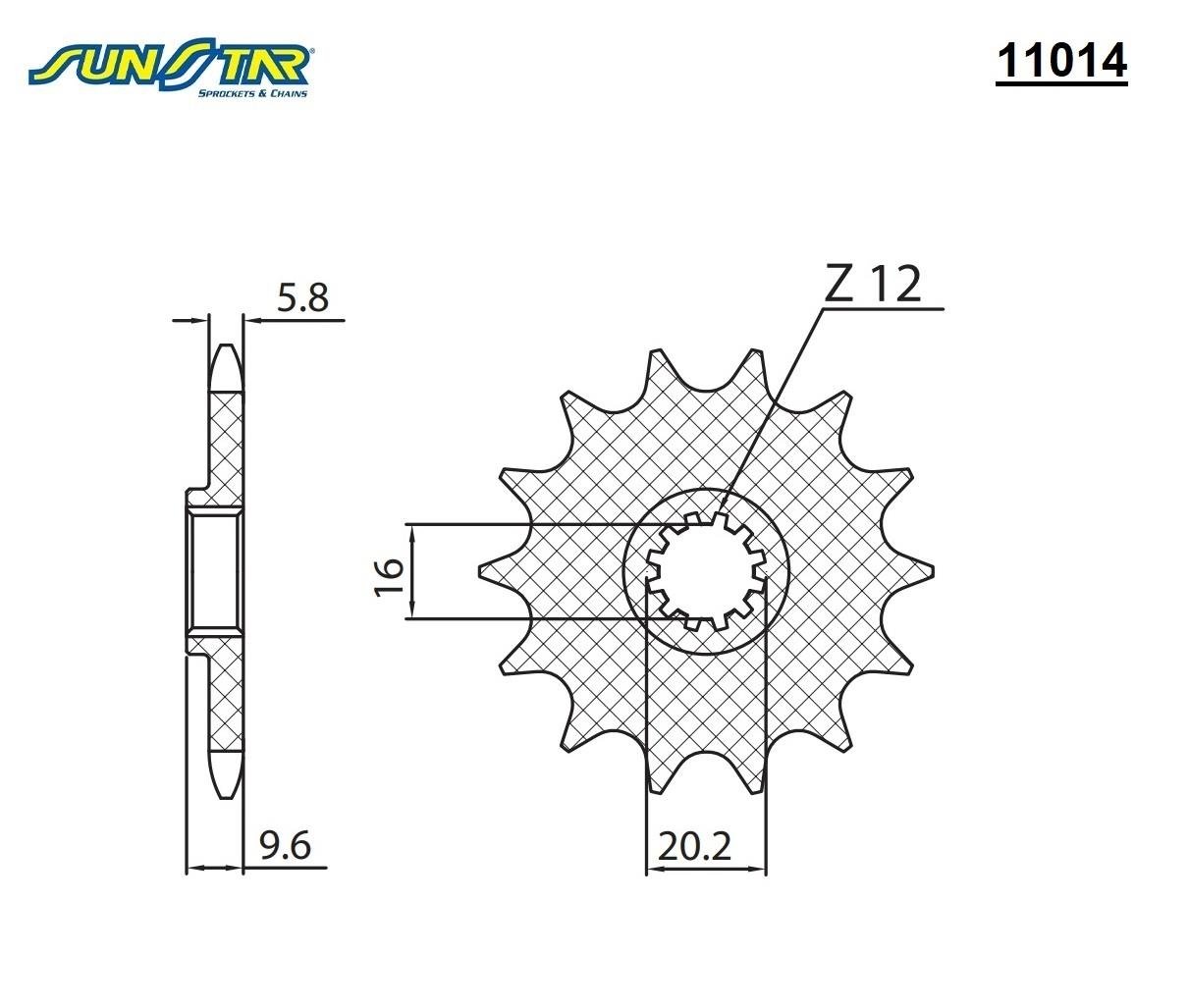 ÖN DİŞLİ / KTM / SX / 65cc / (ORİJİNAL DİŞLİ SAYISI) / 2004-2005-2006-2007-2008-2009-2010-2011-2012-2013-2014-2015-2016-2017-2018-2019-2020