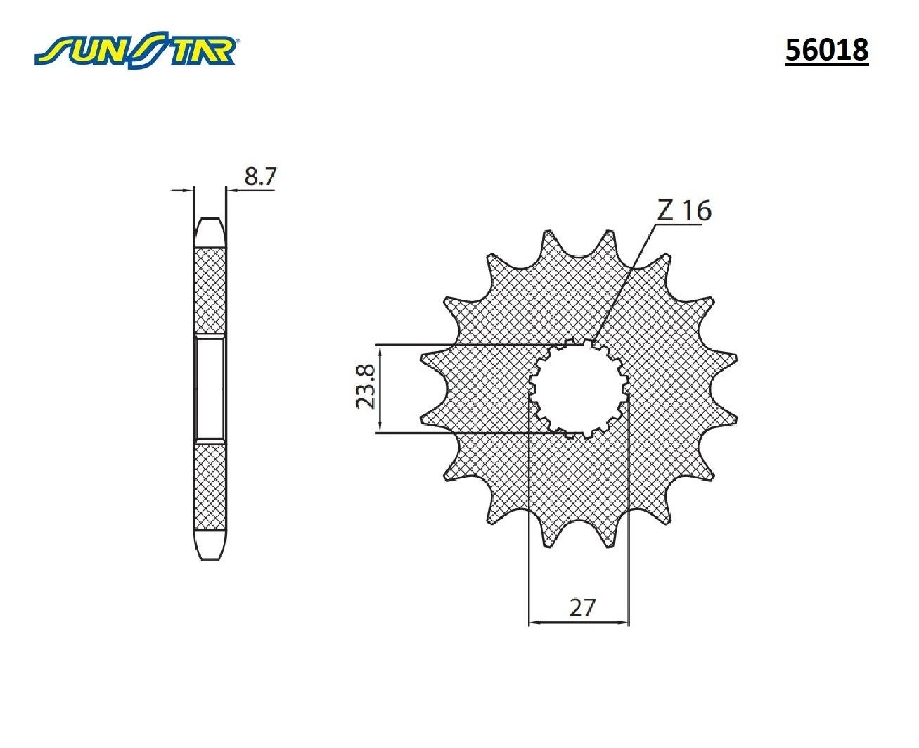 ÖN DİŞLİ / SUZUKI / B-KING / 1300cc / (ORİJİNAL DİŞLİ SAYISI) / 2008-2009-2010-2011
