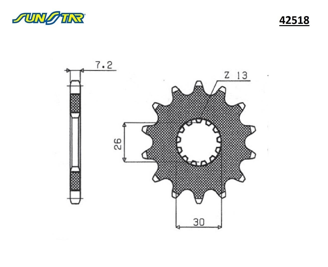 ÖN DİŞLİ / TRIUMPH / AMERICA / 865cc / (ORİJİNAL DİŞLİ SAYISI) / 2013-2014-2015