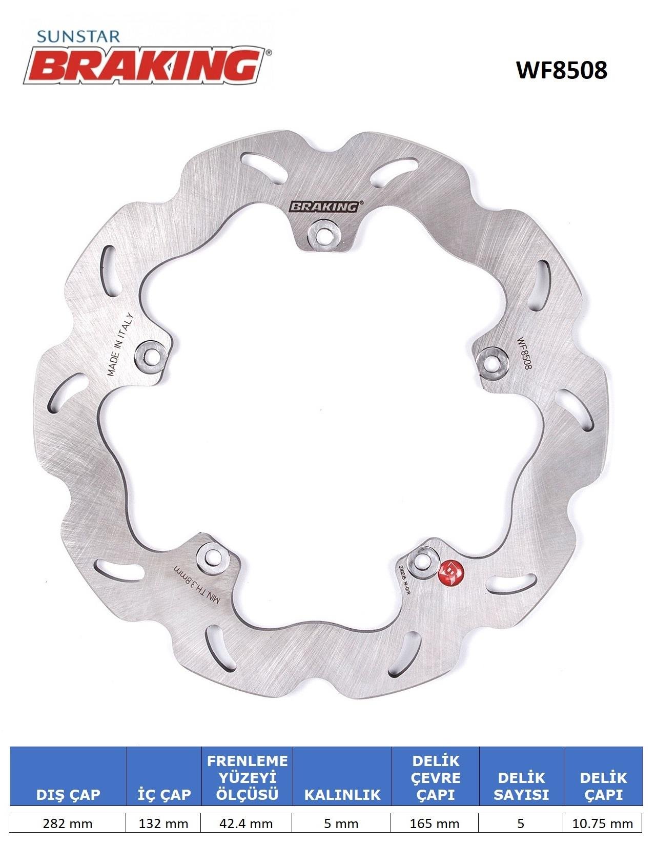 PEUGEOT GEOPOLIS 250-300 / SATELIS DALGALI ARKA FREN DİSKİ / PEUGEOT / GEOPOLIS / 250cc / ARKA  / 2006-2007-2008-2009