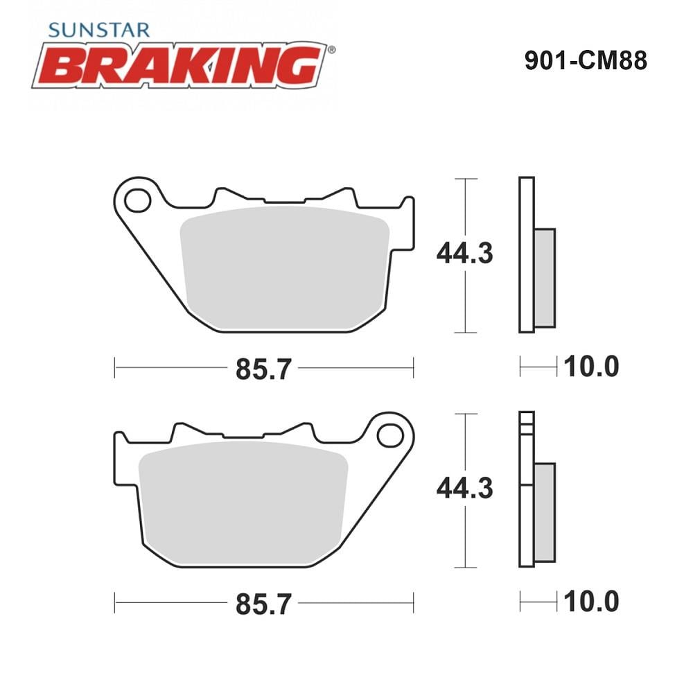 SİNTERLİ ARKA FREN BALATASI / HARLEY D. / XL 1200 L SPORTSTER LOW / 1200cc / ARKA  / 2007-2008-2009-2010-2011-2012-2013
