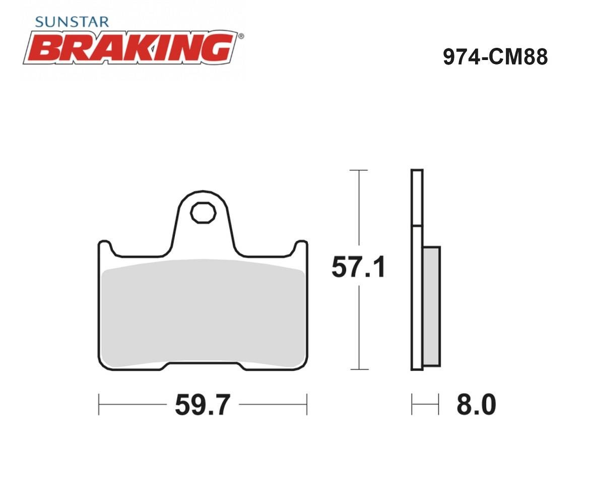 SİNTERLİ ARKA FREN BALATASI / HARLEY D. / SPORTSTER ROADSTER / 1200cc / ARKA  / 2016-2017-2018
