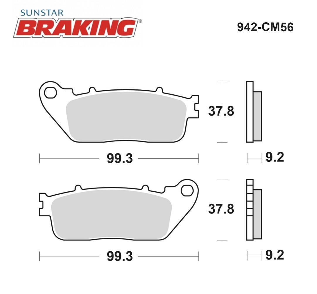 SİNTERLİ ARKA FREN BALATASI / HONDA / CB 1000 R / 1000cc / ARKA  / 2018-2019-2020