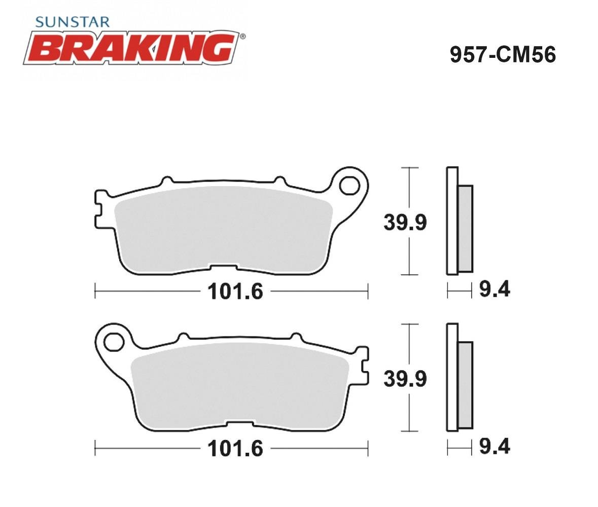 SİNTERLİ ARKA FREN BALATASI / HONDA / CROSSTOURER / DCT / 1200cc / ARKA  / 2012-2013-2014-2015-2016-2017-2018