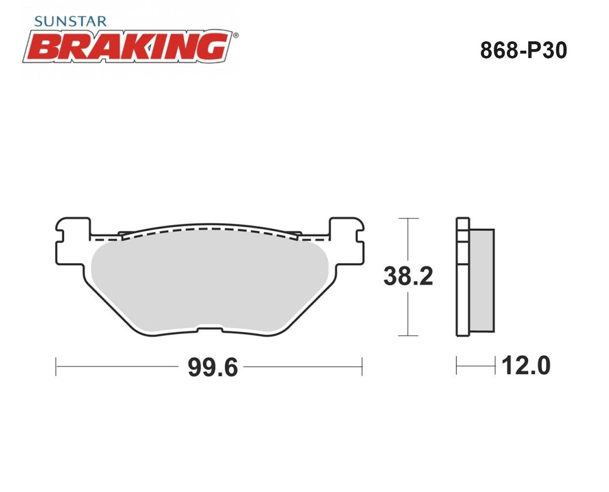 SİNTERLİ ARKA FREN BALATASI / YAMAHA / T-MAX / 530cc / ARKA  / 2012-2013-2014-2015-2016-2017-2018-2019