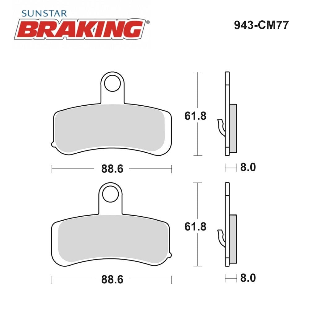 SİNTERLİ FREN BALATASI / HARLEY D. / BLACKLINE (FXS) / 1584cc / ÖN  / 2011-2012-2013