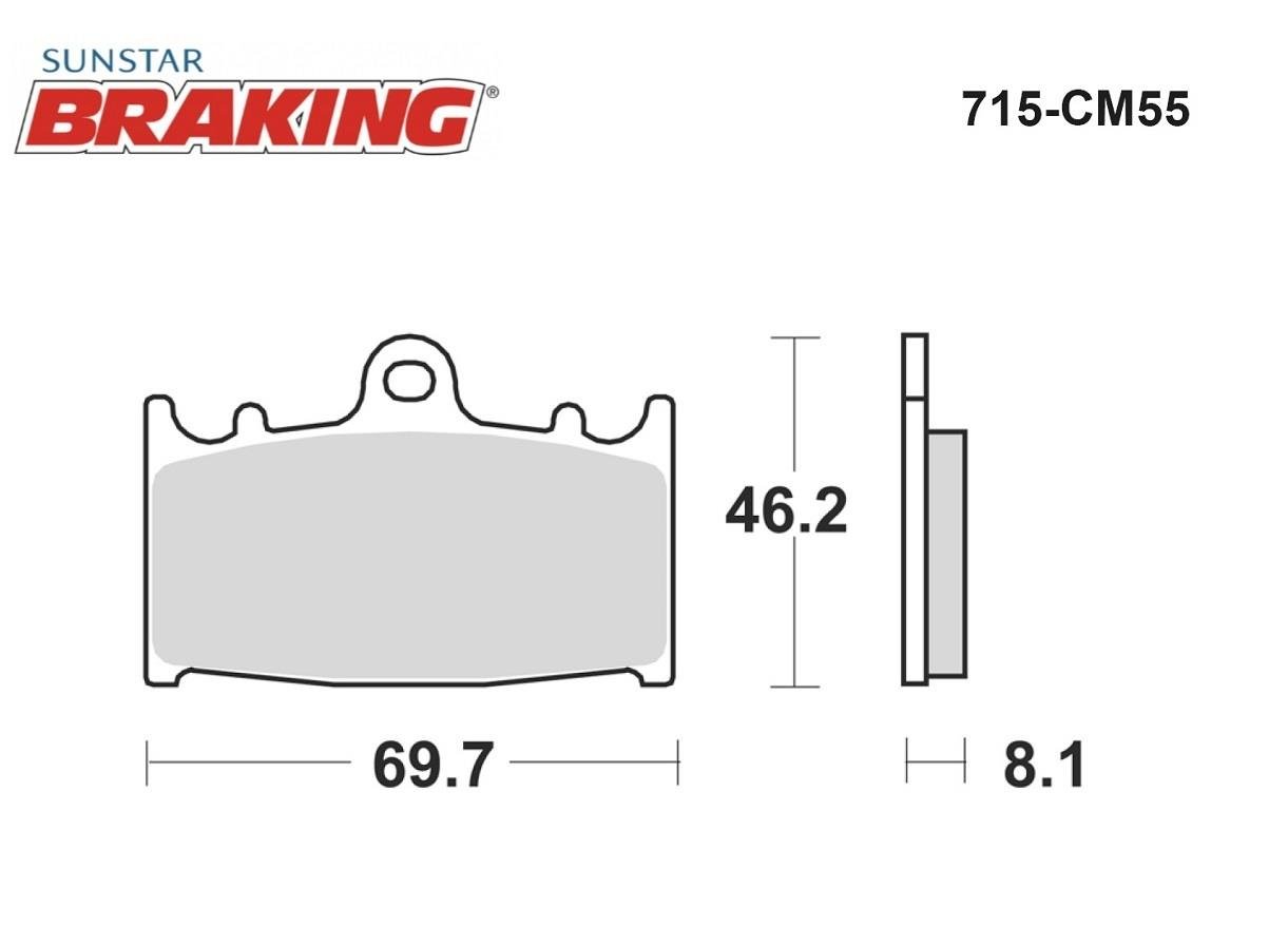 SİNTERLİ ÖN FREN BALATASI / KAWASAKI / VERSYS 1000 / 1000cc / ÖN İKİ TAKIM KULLANIR / 2012-2013-2014-2015-2016-2017-2018-2019-2020-2021-2022