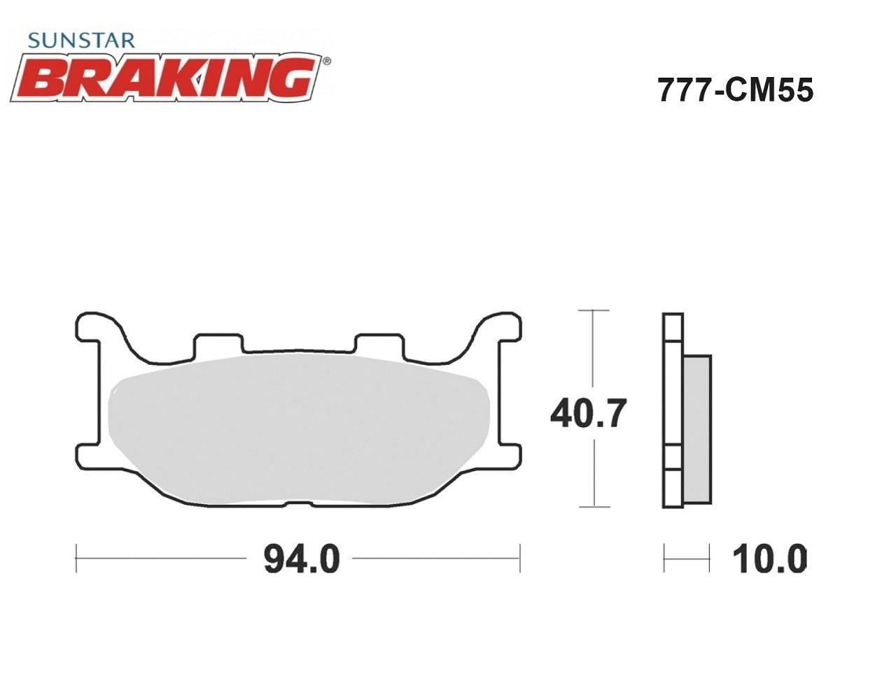 SİNTERLİ ÖN FREN BALATASI / YAMAHA / FZ6 / FAZER / 600cc / ÖN İKİ TAKIM KULLANIR / 2004-2005-2006-2007-2008-2009
