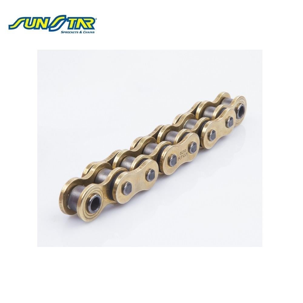 SUNSTAR 520 3X RİNG GOLD ZİNCİR-118 BAKLA / BETA / XTRAINER / 250cc / SUNSTAR 3X-RING GOLD ZİNCİR  / 2019-2020-2021