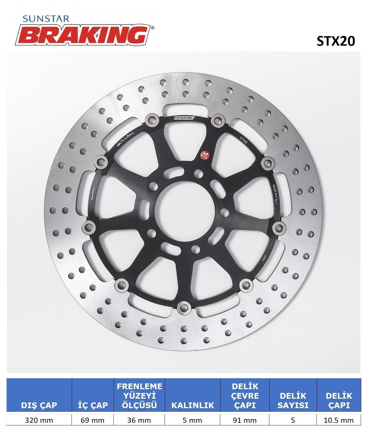 SUZUKI YUVARLAK ÖN FREN DİSKİ / SUZUKI / GSX 1400 / 1400cc / ÖN İKİ TAKIM KULLANIR / 2002-2003-2004-2005-2006-2007