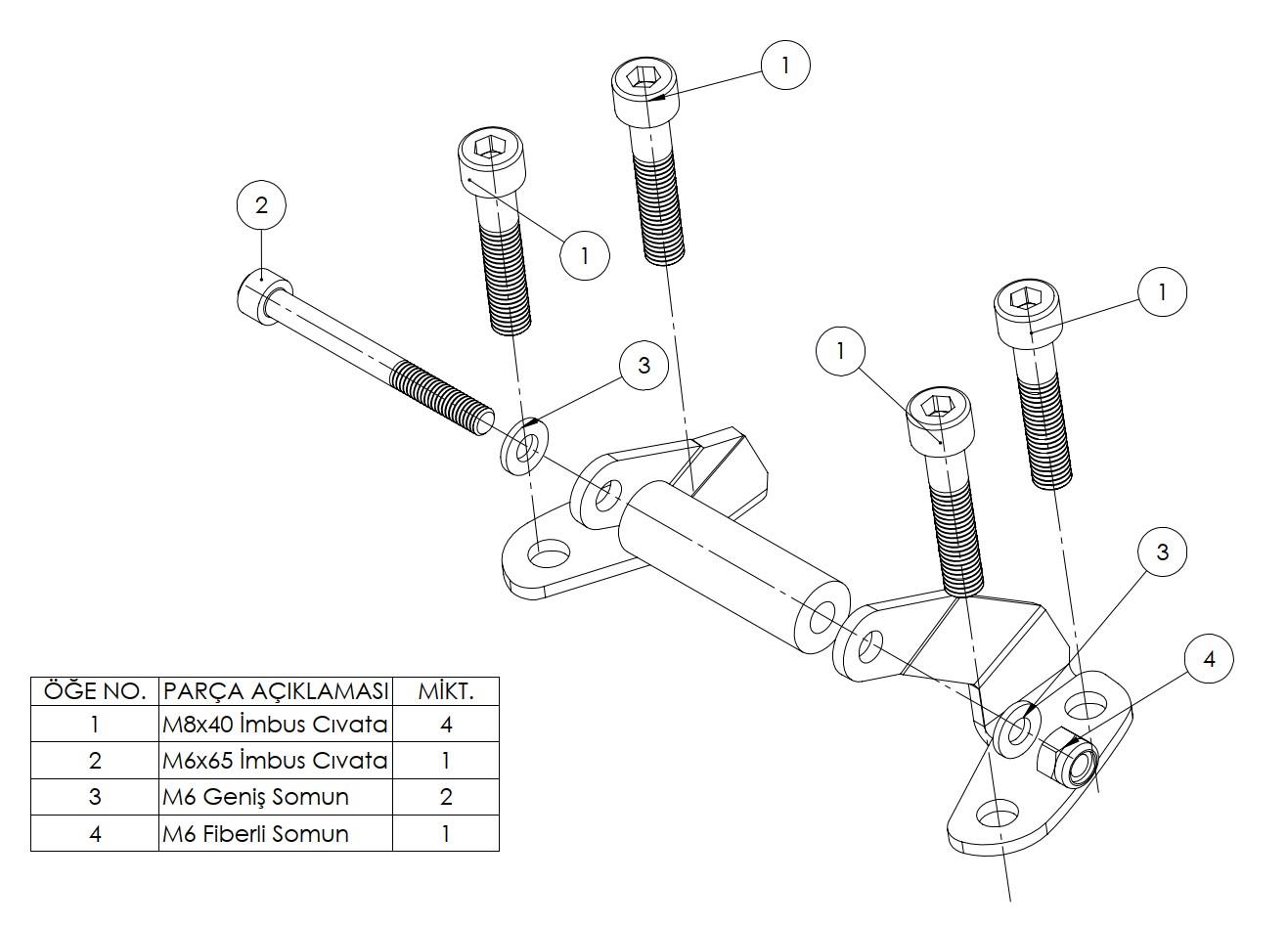 TVS Raider 125 Telefon Tutucu Barı
