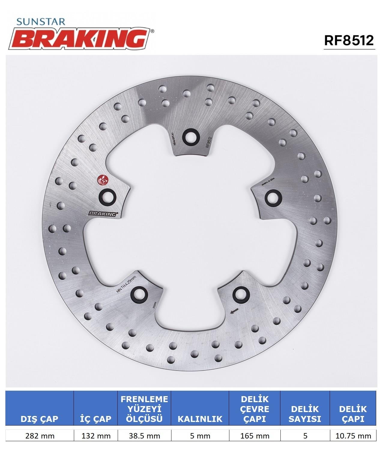YAMAHA T-MAX 530-560 YUVARLAK ARKA FREN DİSKİ / YAMAHA / T-MAX / 530cc / ARKA  / 2012-2013-2014-2015-2016-2017-2018-2019