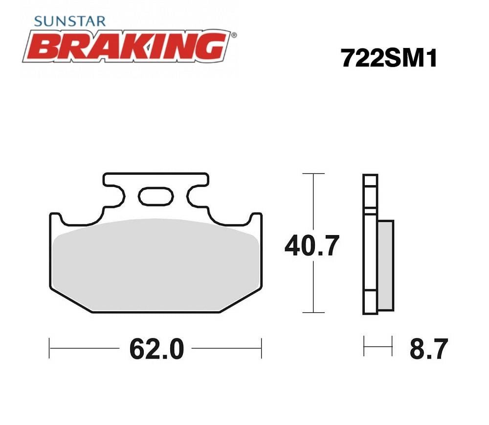YARI METALİK ARKA FREN BALATASI / KAWASAKI / KLX 650 / 650cc / ARKA  / 1993-1994-1995-1996-1997