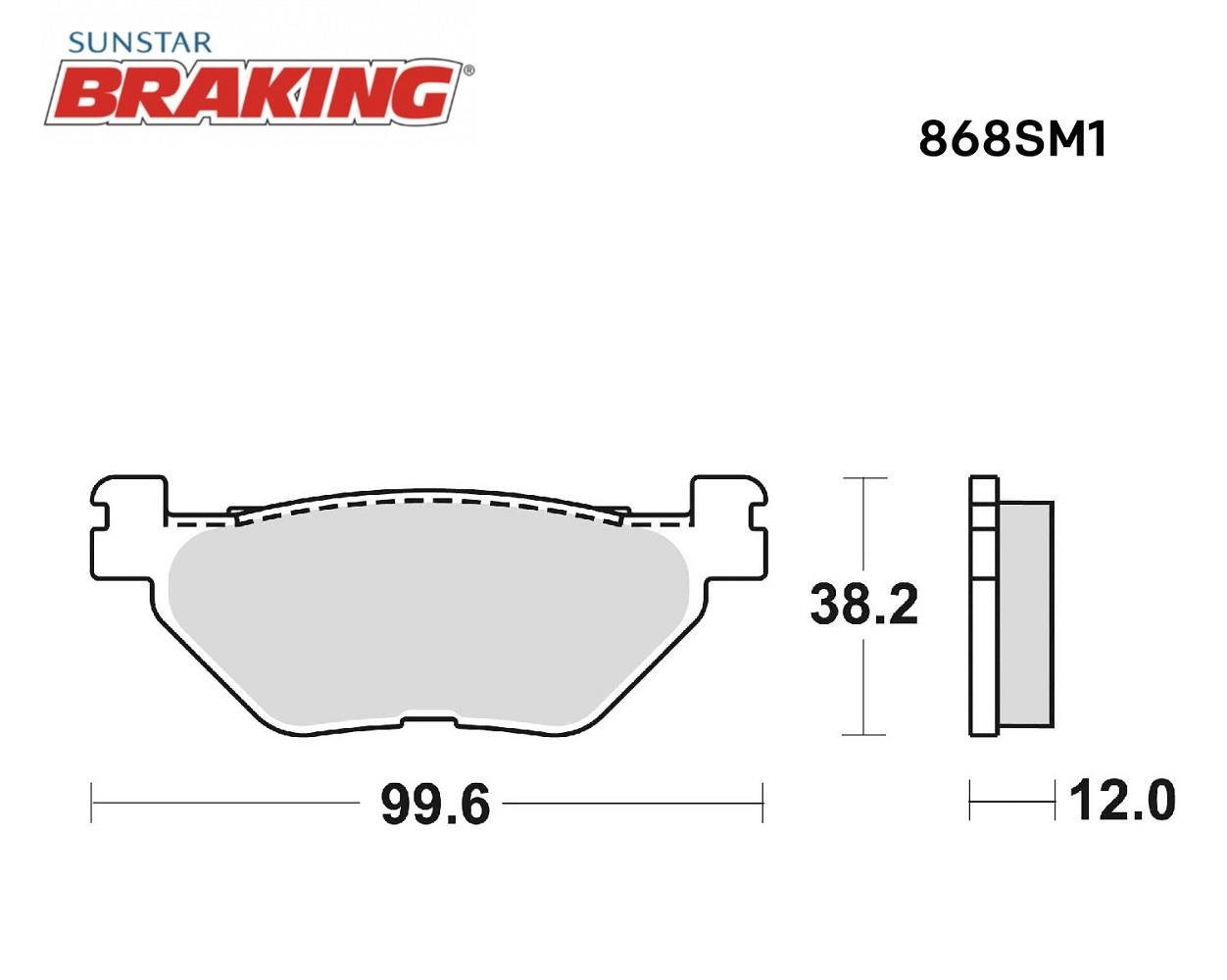 YARI METALİK ARKA FREN BALATASI / YAMAHA / T-MAX / 530cc / ARKA  / 2012-2013-2014-2015-2016-2017-2018-2019
