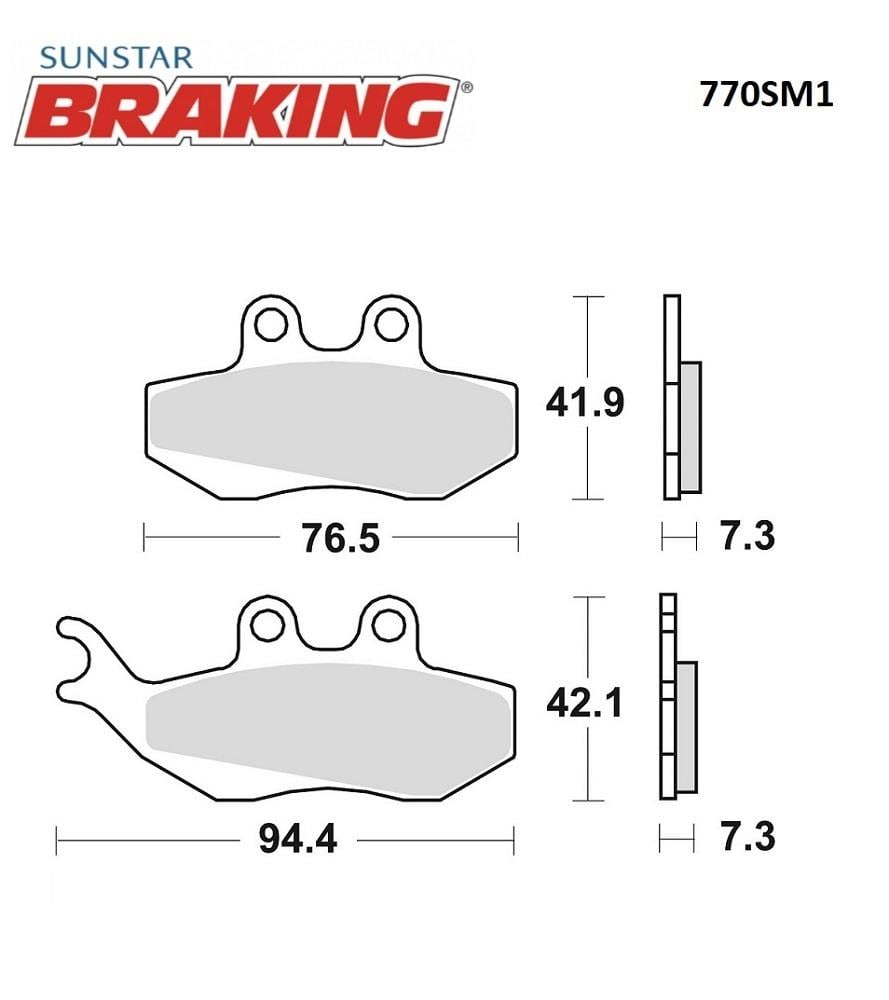 YARI METALİK FREN BALATASI / GILERA / RUNNER VXR 4T (GRİMECA) / 125cc / ÖN  / 2001-2002-2003