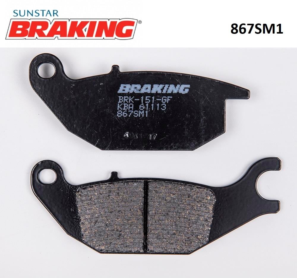 YARI METALİK FREN BALATASI / HONDA / CBR 125 R / 125cc / ARKA  / 2004-2005-2006-2007-2008-2009-2010-2011-2012-2013-2014-2015-2016-2017