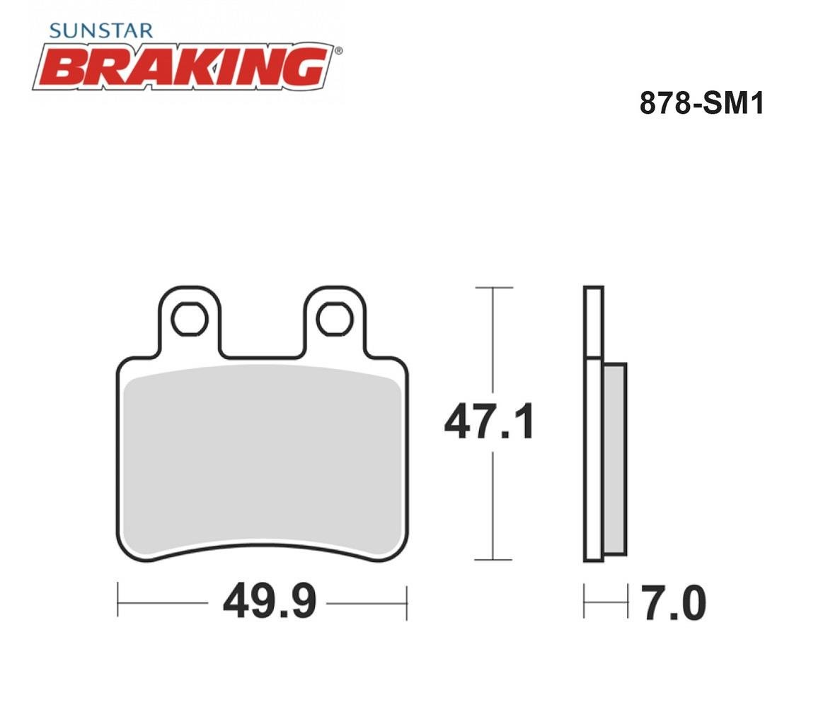 YARI METALİK FREN BALATASI / PEUGEOT / GEOPOLIS / 250cc / ARKA  / 2006-2007-2008-2009