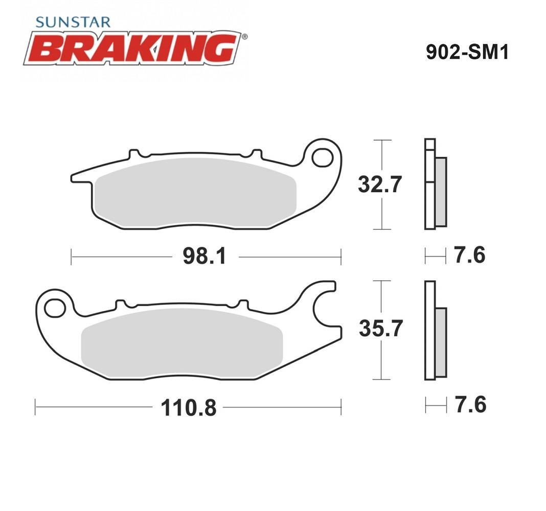YARI METALİK ÖN FREN BALATASI / HONDA / CBR 125 R / 125cc / ÖN / 2004-2005-2006-2007-2008-2009-2010-2011-2012-2013-2014-2015-2016-2017