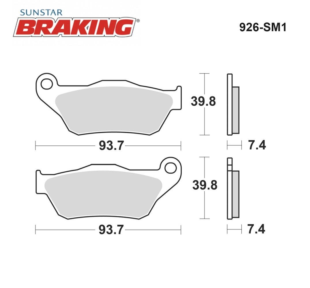 YARI METALİK ÖN FREN BALATASI / YAMAHA / X-MAX / 250cc / ÖN SAĞ  / 2005-2006-2007-2008-2009