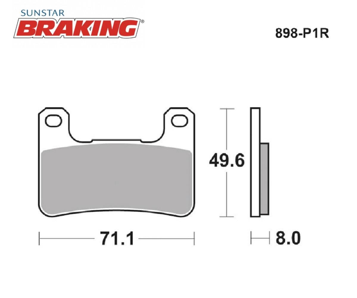 YÜKSEK PERFORMANS SİNTERLİ ÖN FREN BALATASI (PİST) / KAWASAKI / NINJA H2 SX / SE / 1000cc / ÖN İKİ TAKIM KULLANIR / 2018-2019-2020