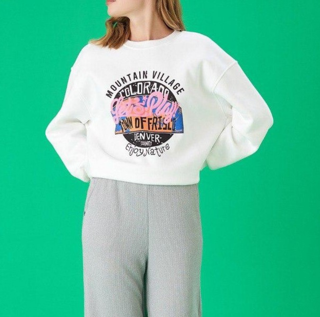 Basic Baskılı Sweatshirt