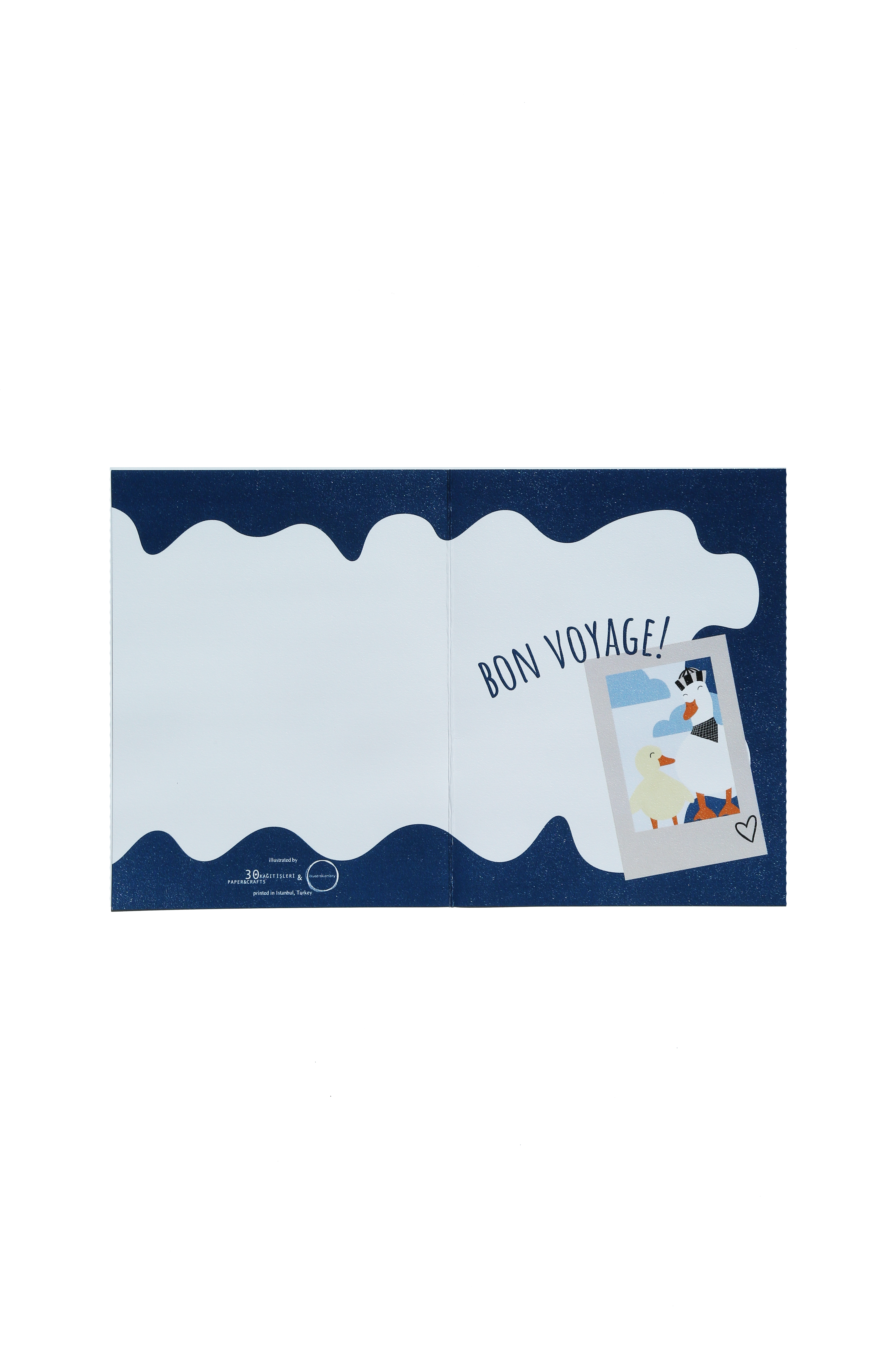 30 Kağıt İşleri x TheIllustrationary Bon Voyage Tebrik Kartı