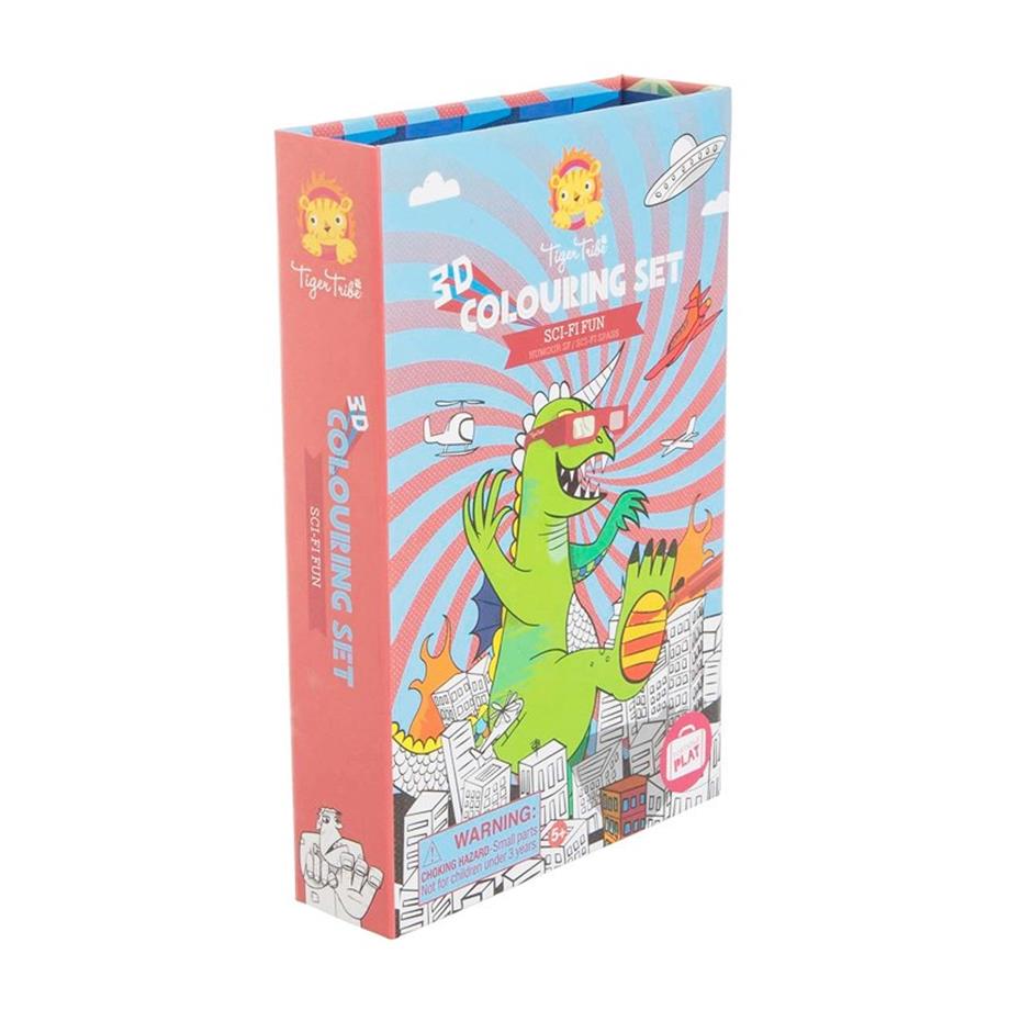 3D Boyama Seti - Sci Fi Fun