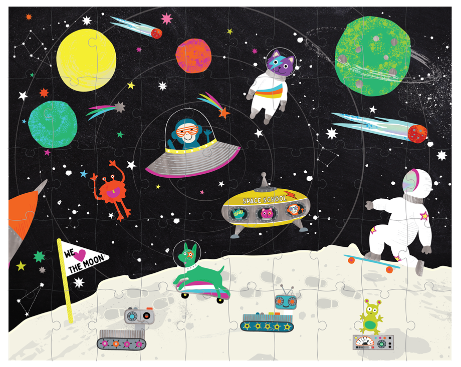 50 Parça Sihirli Yap-Boz / Space