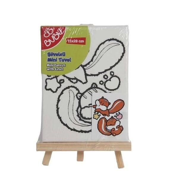 BU-BU MİNİ ŞÖVALELİ TUVAL SETİ 15X20 CM