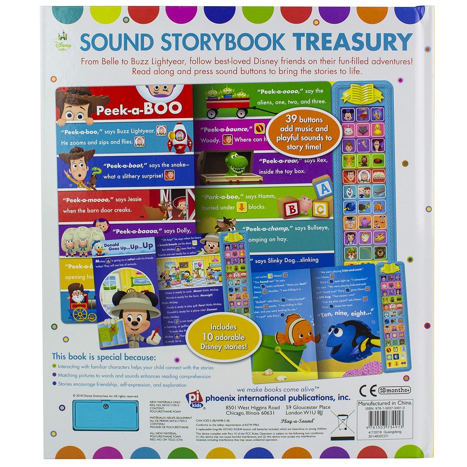 Disney Baby Mickey Mouse, Minnie Toy Story, Frozen, Lion King and More!: Sound Storybook Treasury