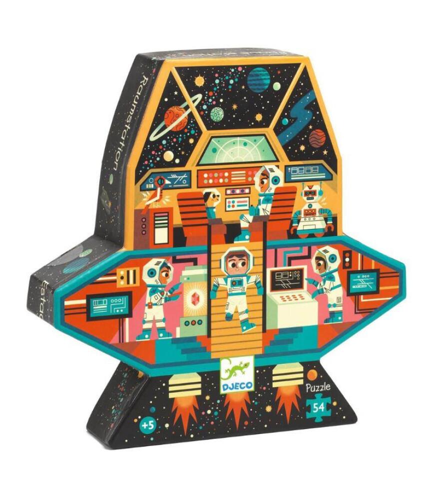 Djeco Dekoratif Puzzle 54 Parça - Space Station