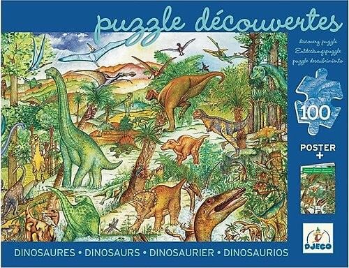 Djeco Dev Puzzle 100 Parça/ Dinosaurs