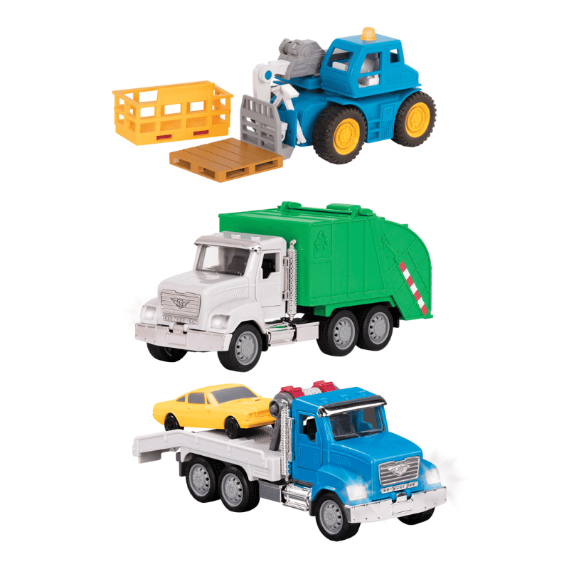 Driven 3lü Set - Çekici, Teleskopik Yükleyici, Çöp Kamyonu
