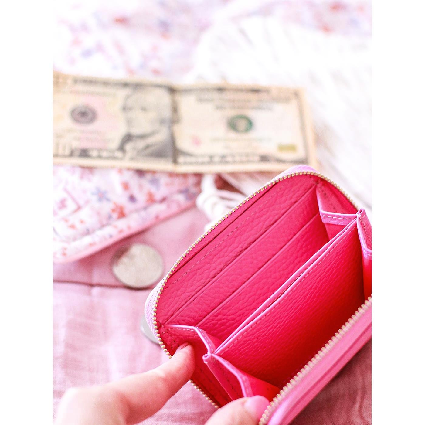 Fermuarlı Cüzdan-Sugar Pink