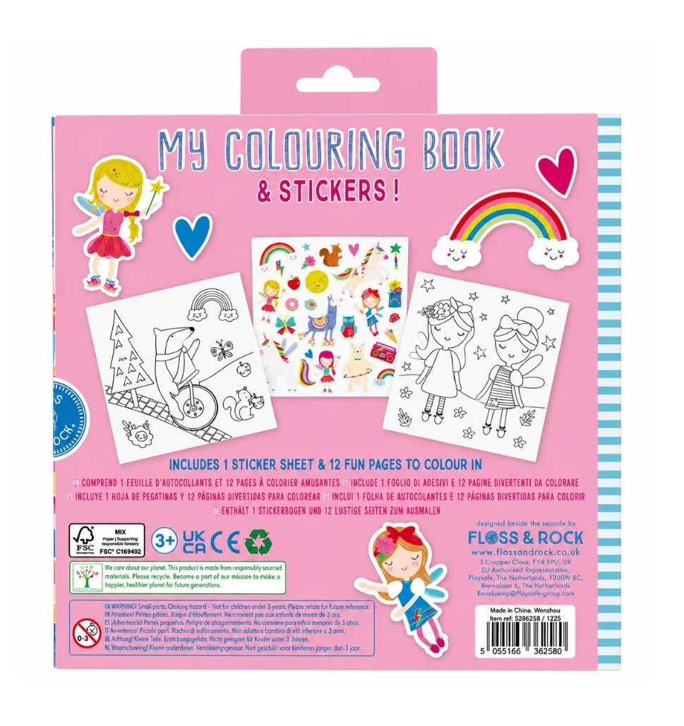 Floss and Rock Boyama Kitapları / Rainbow Fairy