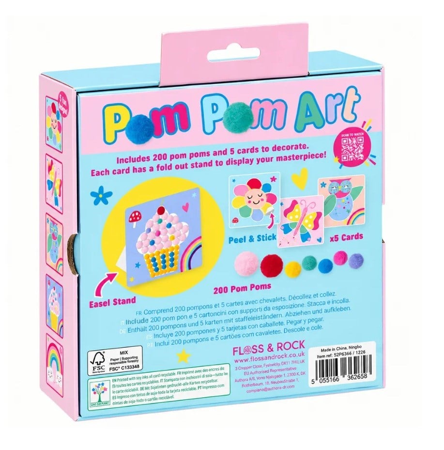Floss and Rock Pompom El Sanatı Seti / Rainbow Fairy