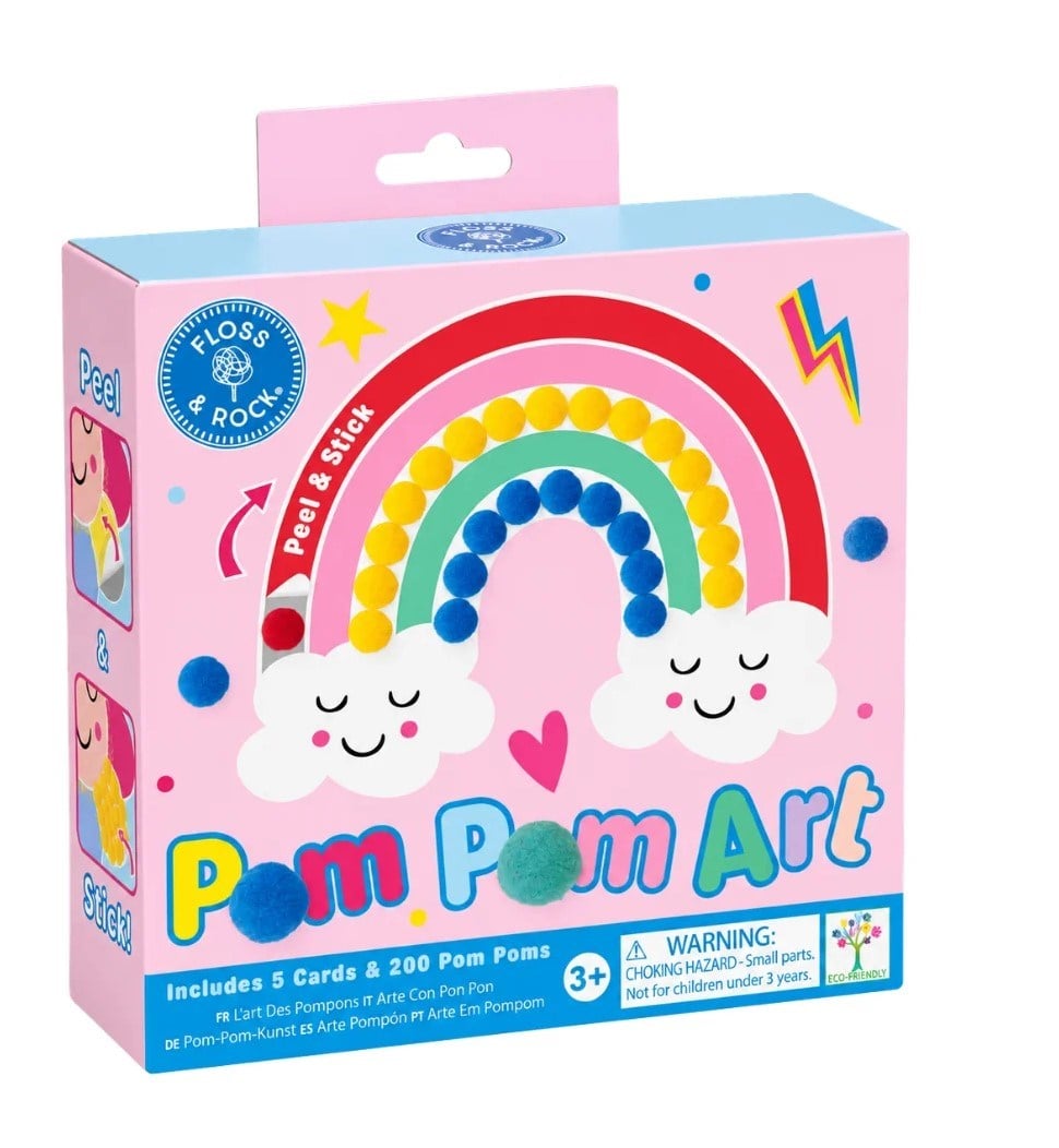 Floss and Rock Pompom El Sanatı Seti / Rainbow Fairy