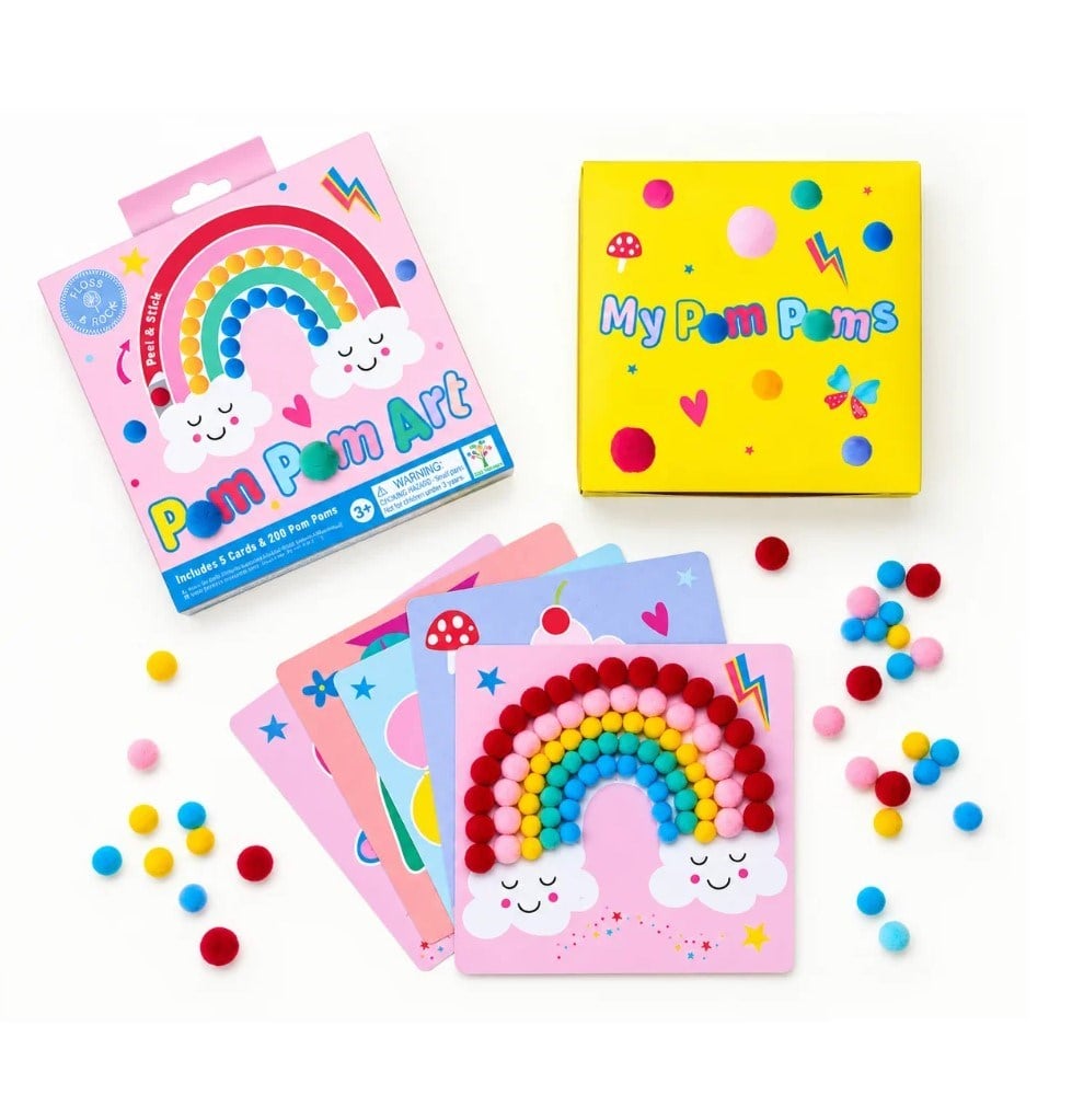 Floss and Rock Pompom El Sanatı Seti / Rainbow Fairy