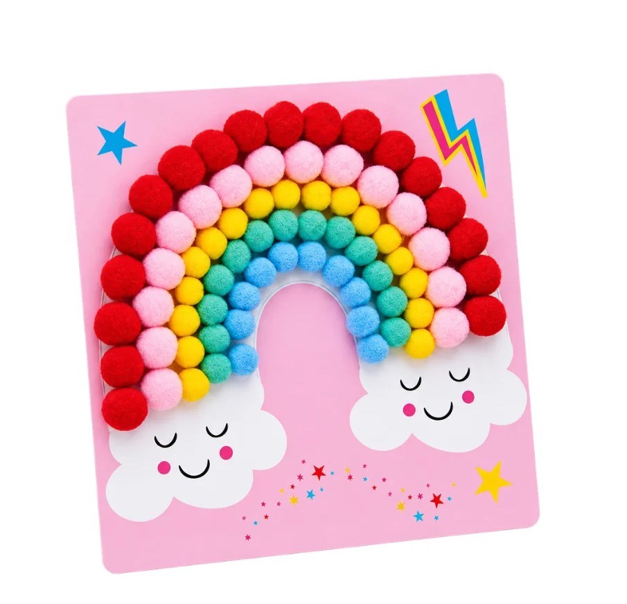 Floss and Rock Pompom El Sanatı Seti / Rainbow Fairy