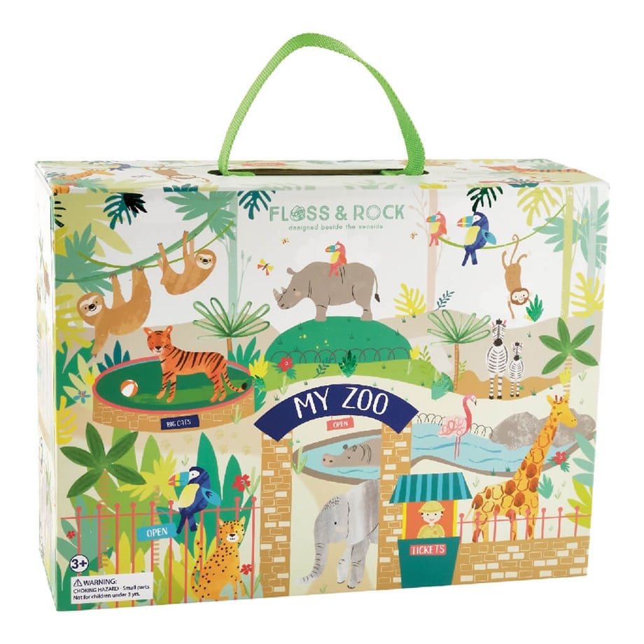 FLOSS & ROCK Ahşap Figürlü Oyun Kutuları / jungle