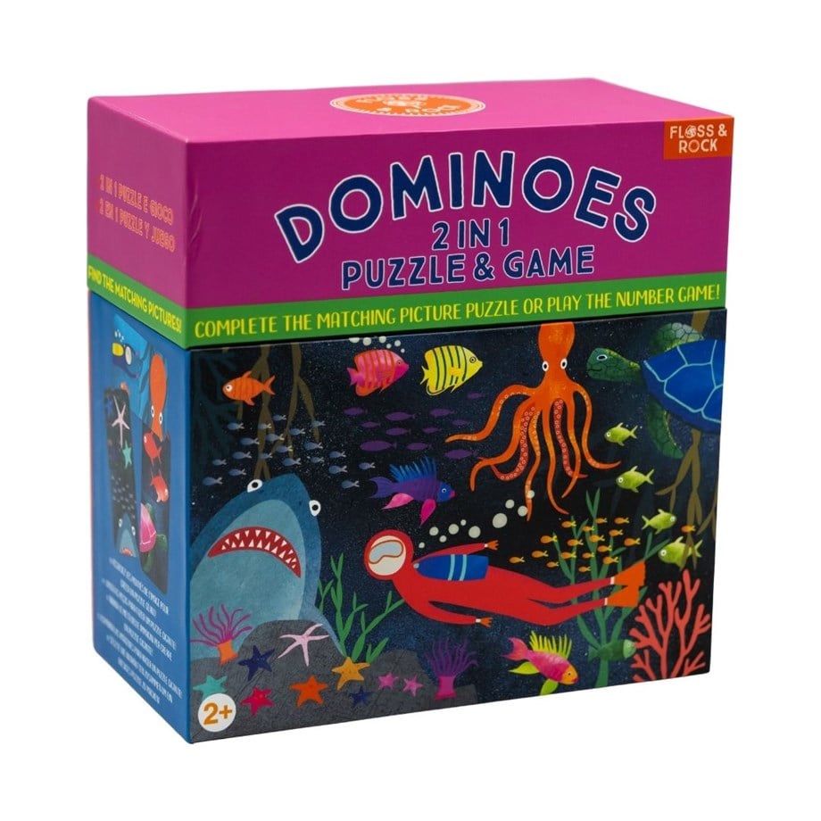 FLOSS & ROCK Çift Taraflı Domino Kartları / Deep Sea  *NEW*