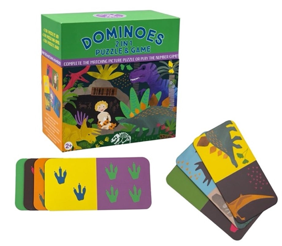 FLOSS & ROCK Çift Taraflı Domino Kartları / Dino *NEW*