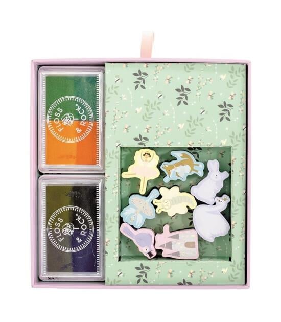 FLOSS & ROCK Stamper Ahşap Baskı Seti / Enchanted