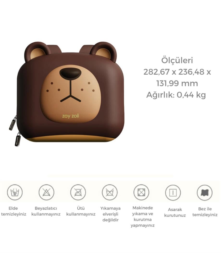 Forest Serisi Cute Big Brown Bear Sırt Çantası 