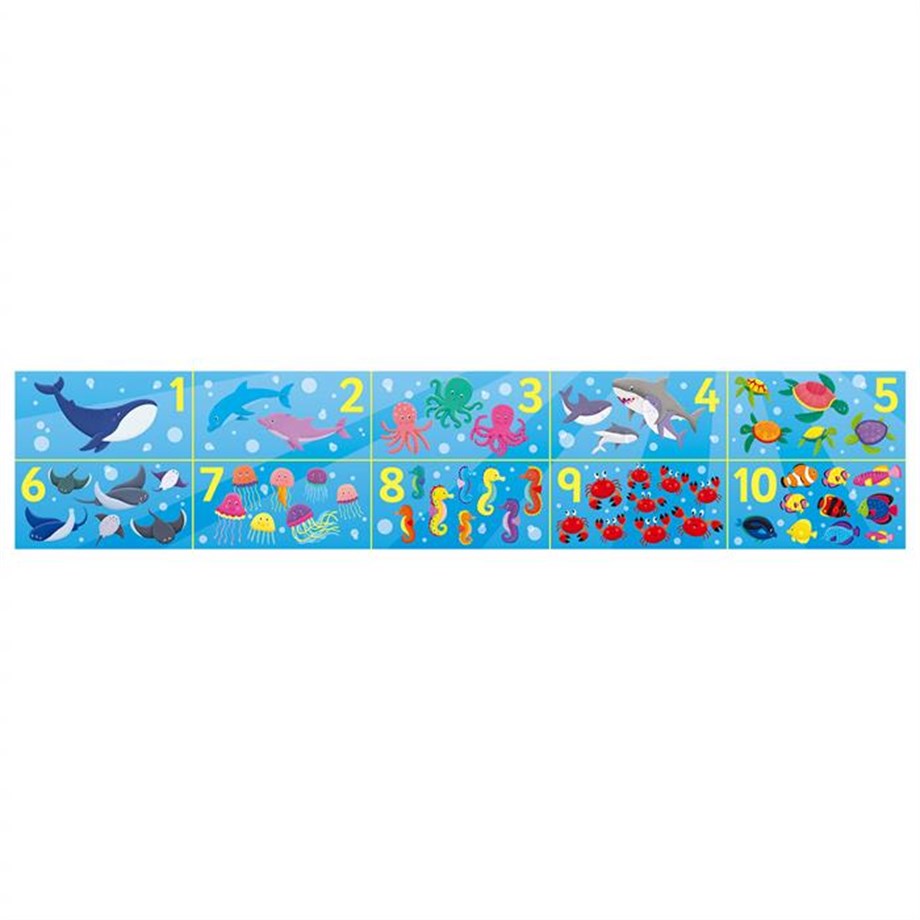 Giant Floor Puzzle Counting Creatures 30 parça 3-6 Yaş