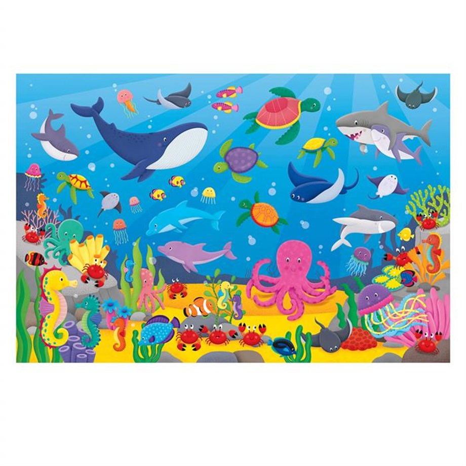 Giant Floor Puzzle Counting Creatures 30 parça 3-6 Yaş