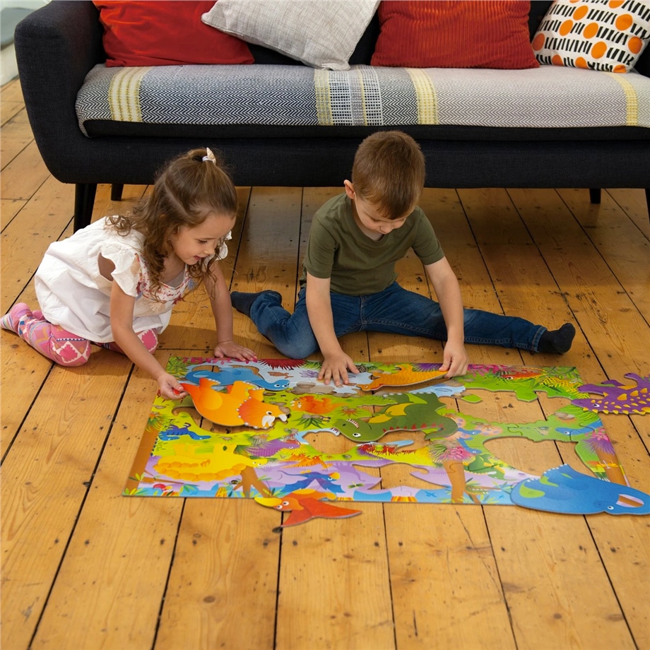 Giant Floor Puzzle Dinosaurs 30 parça 3-6 Yaş