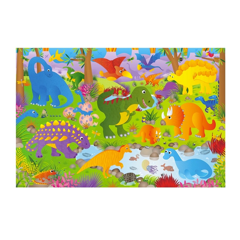Giant Floor Puzzle Dinosaurs 30 parça 3-6 Yaş