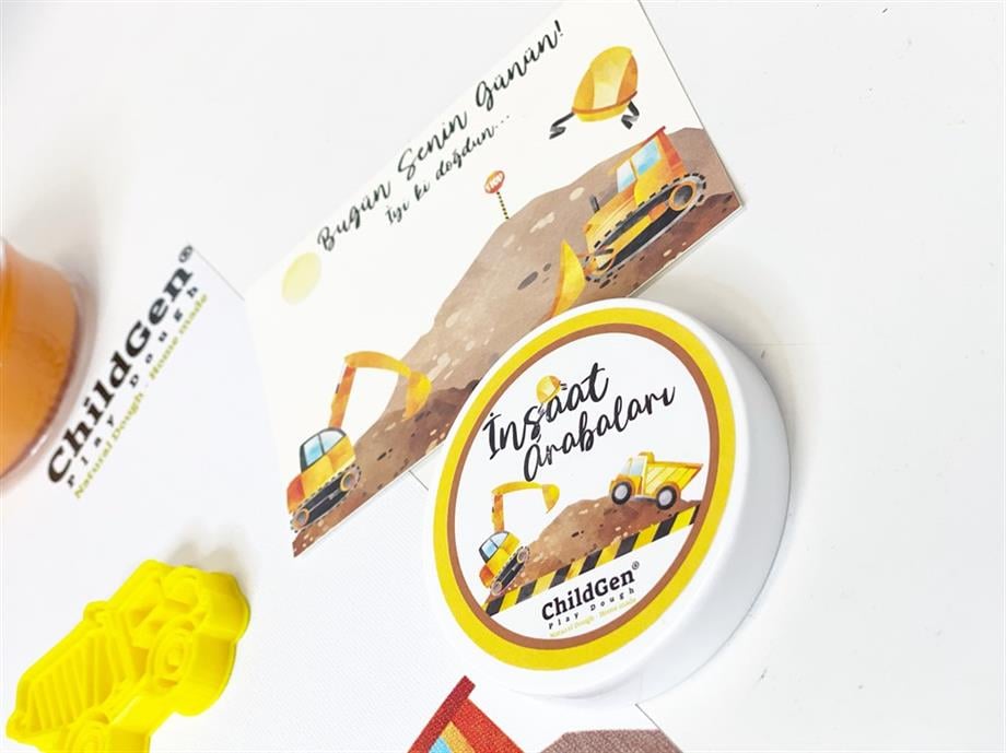 İnşaat Arabaları Oyun Hamuru Seti