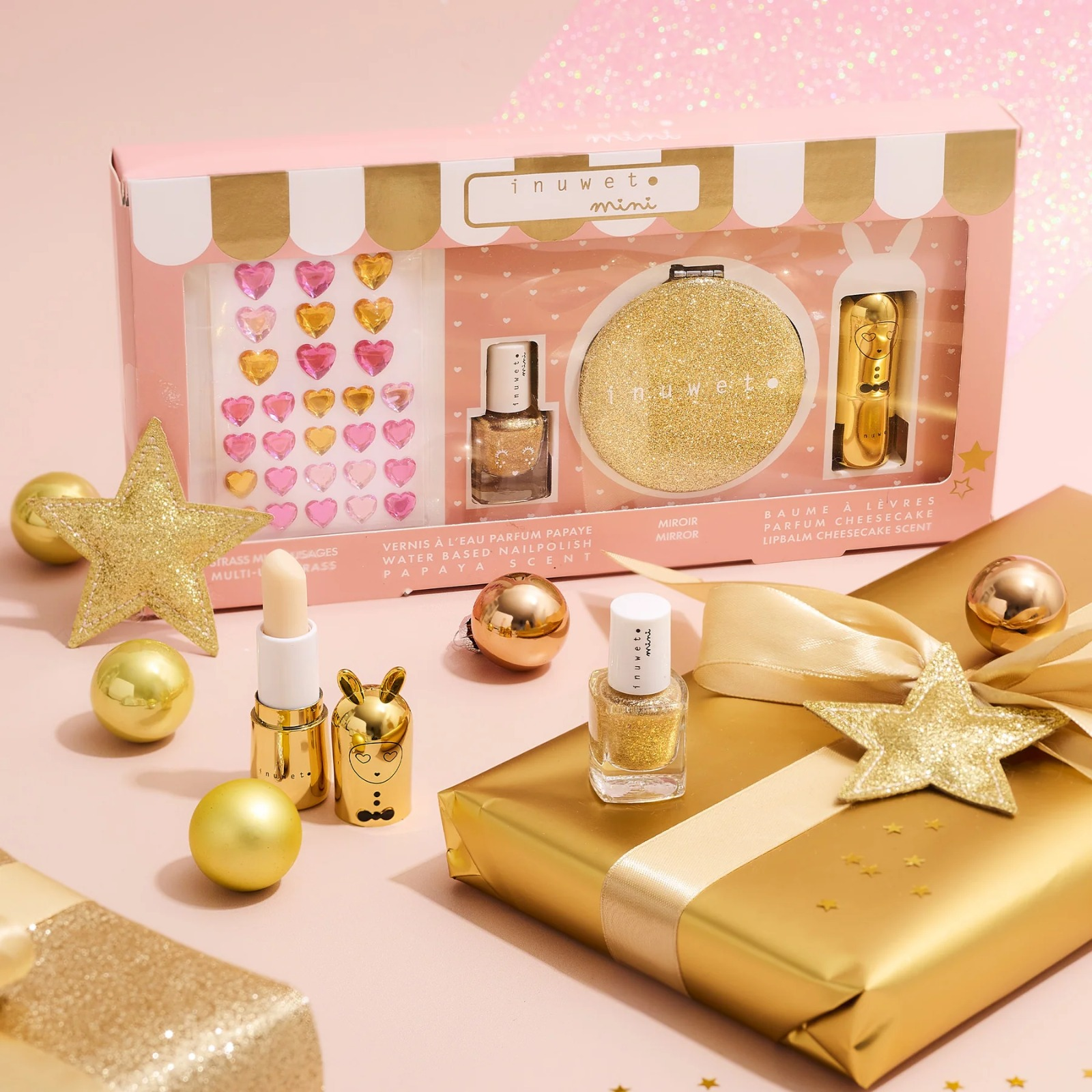 INUWET GLITTER GIRL GOLD KIDS SET